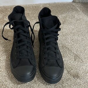 Converse Black Canvas High-Top Sneakers